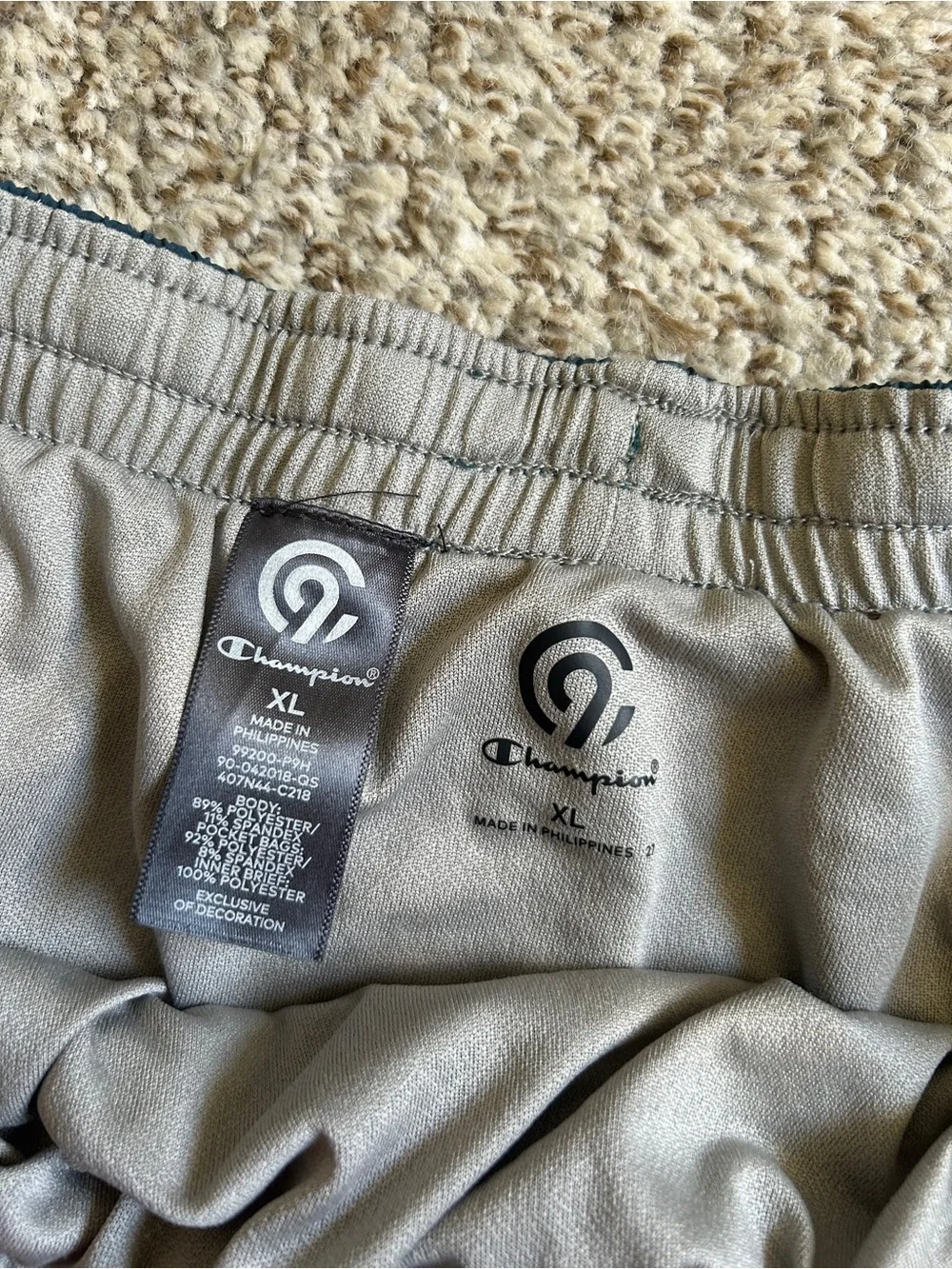 NWT Champion Men’s Running Shorts Juniper Blue Aqua Athletic Activewear Stretch